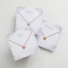 Mini Love Knot Birthstone Necklace sold by Limoges Jewelry
