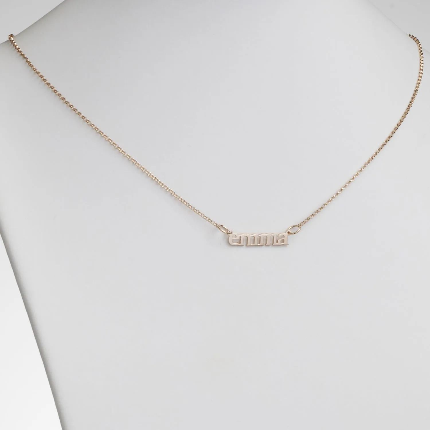 ELIZABETH EDMONDS 14K Gold over Sterling Kid's Print Name Necklace sold by Limoges Jewelry product image thumbnail 2