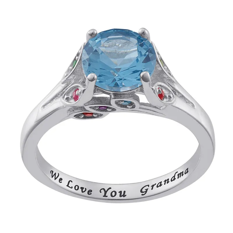 Personalized Mother's and Grandmother's Birthstone Ring sold by Limoges Jewelry