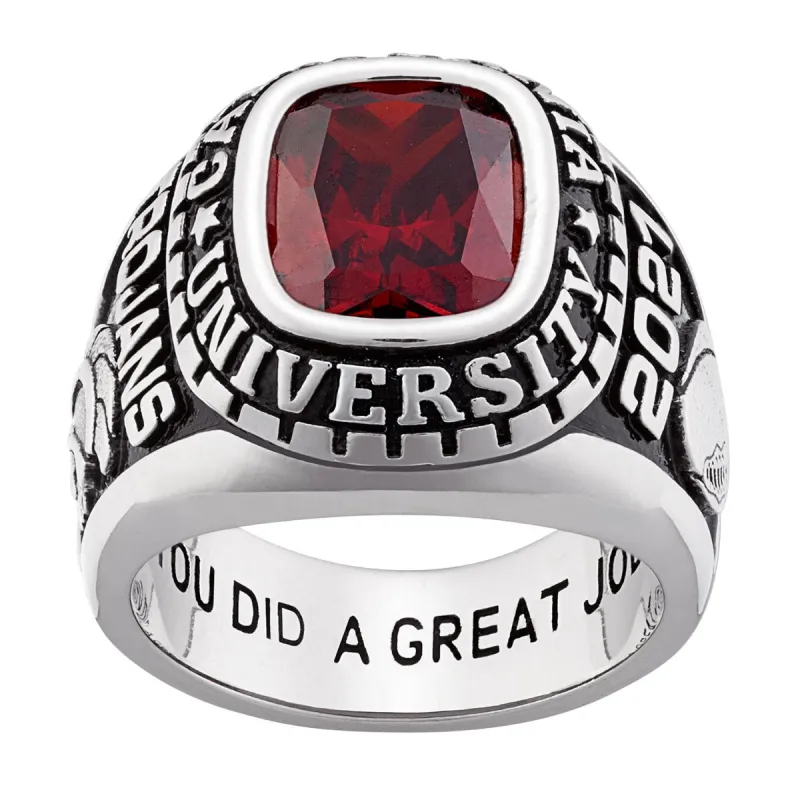 Men's CELEBRIUM Large Traditional Class Ring made by Limoges Jewelry