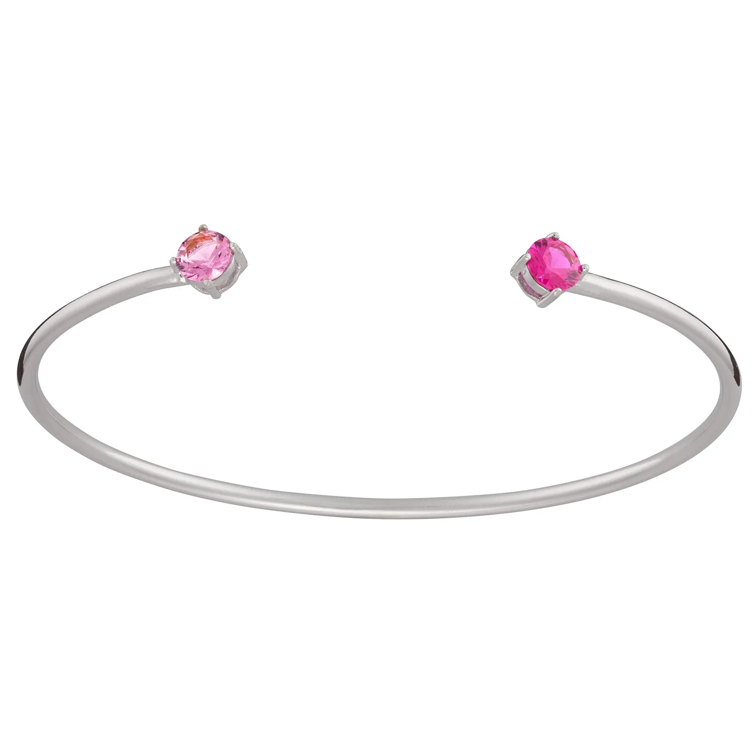 Couples Round Birthstone Cuff Bracelet sold by Limoges Jewelry