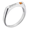 Sterling Silver Personalized Rectangle Ring sold by Limoges Jewelry