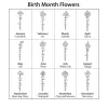 Silver Script Name and Birthmonth Flower Bypass Ring sold by Limoges Jewelry