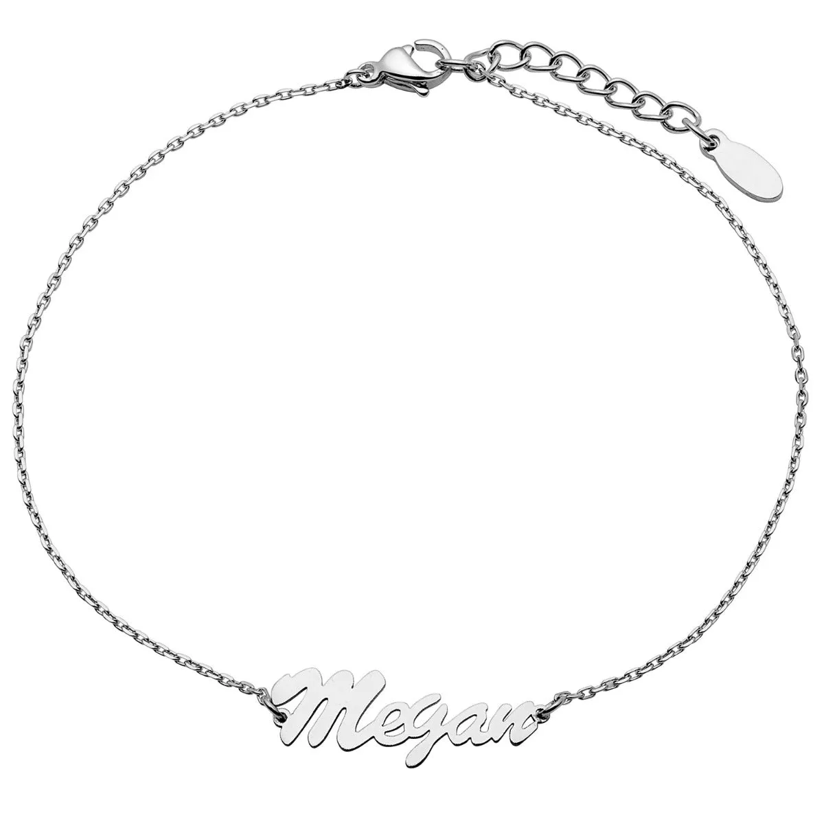 Stainless Steel Script Name Anklet sold by Limoges Jewelry product image thumbnail 2