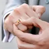 14K Rose Gold Plated Engraved Double Row Birthstones Signet Ring sold by Limoges Jewelry
