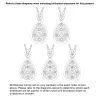 Silver Plated Domed Filigree Birthstone Necklace sold by Limoges Jewelry