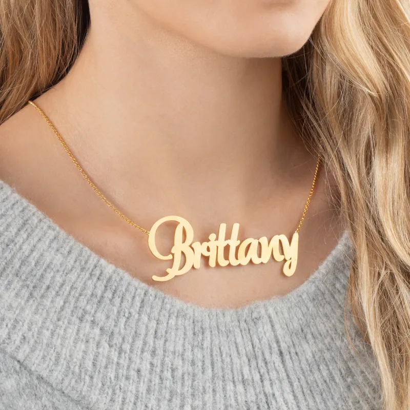 Outrageous Oversized Name Necklace sold by Limoges Jewelry