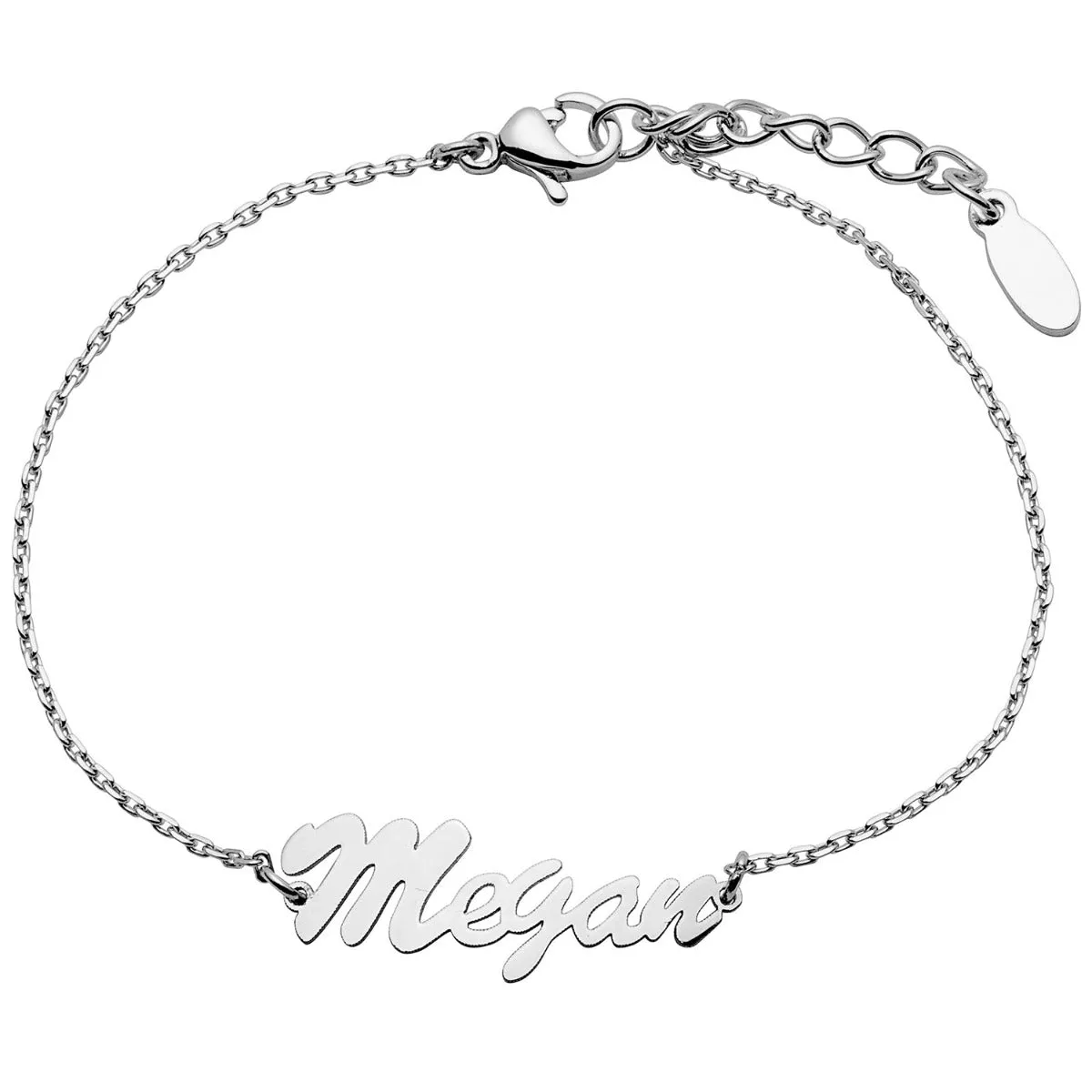 Stainless Steel Script Name Bracelet sold by Limoges Jewelry product image thumbnail 2