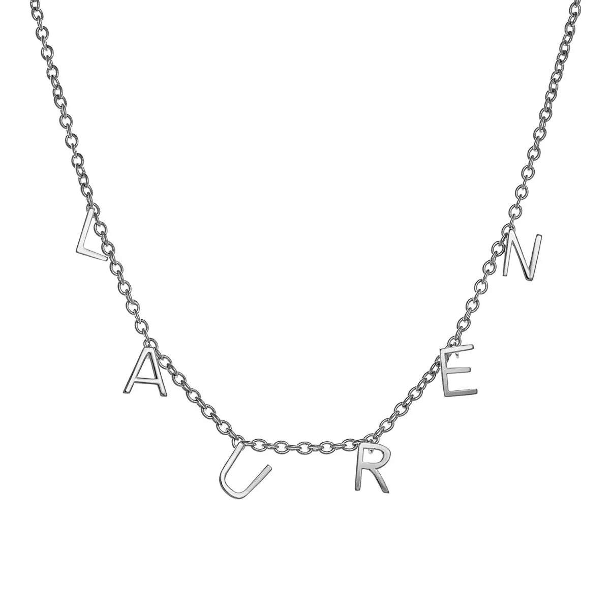 Sterling Silver Dainty Name Choker sold by Limoges Jewelry