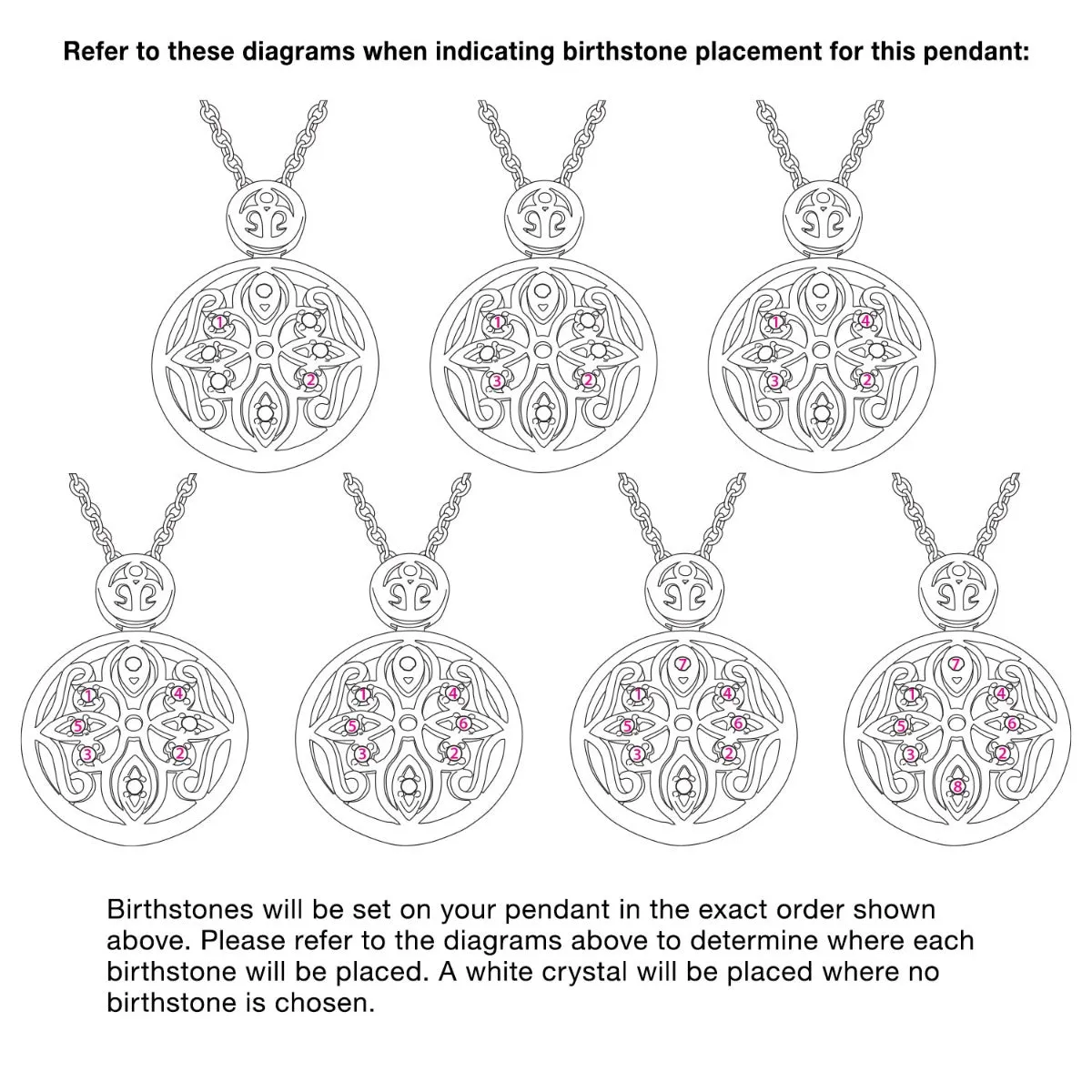 14K Rose Gold Plated Domed Filigree Birthstone Necklace sold by Limoges Jewelry product image thumbnail 3