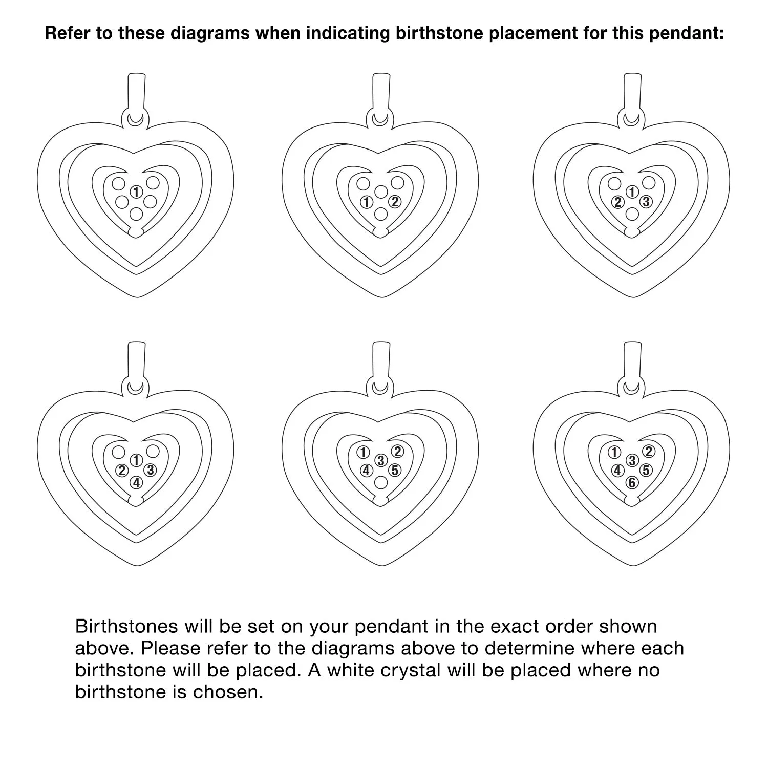 Birthstone Swivel Family Heart Pendant sold by Limoges Jewelry product image thumbnail 4