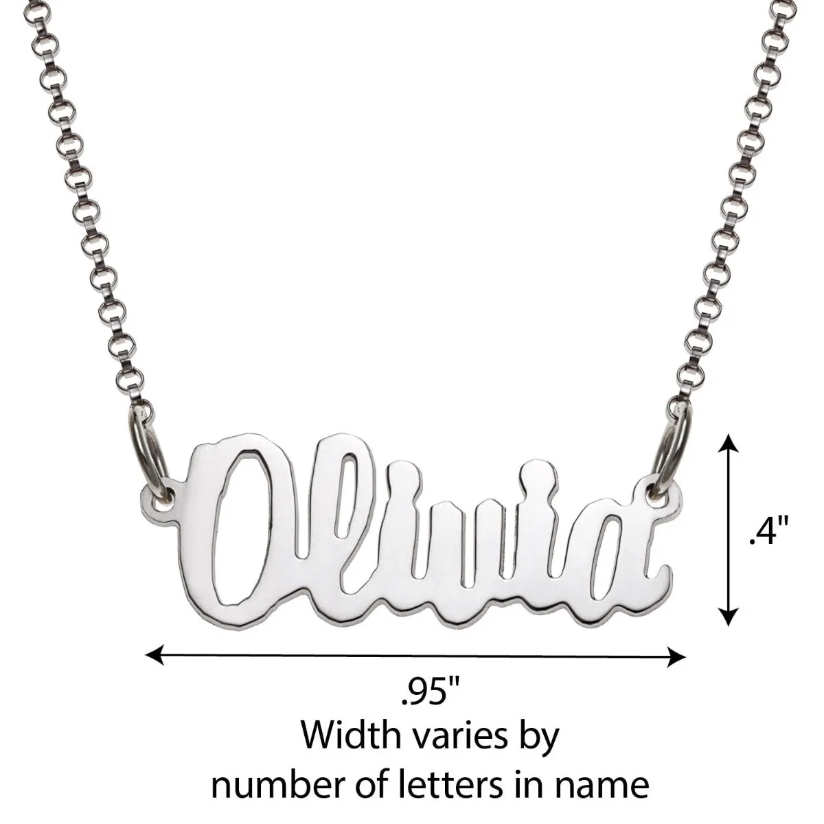 Mini Name Necklace sold by Limoges Jewelry product image thumbnail 4