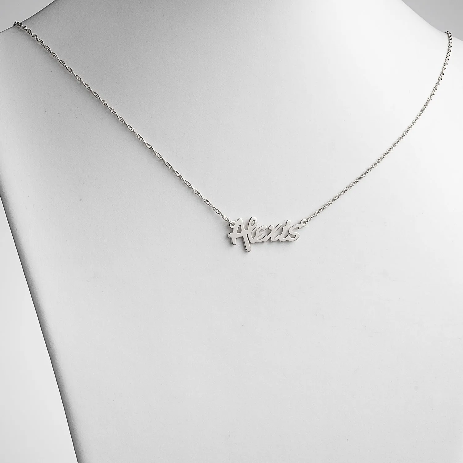 Sterling Silver Bold Name Necklace sold by Limoges Jewelry product image thumbnail 2