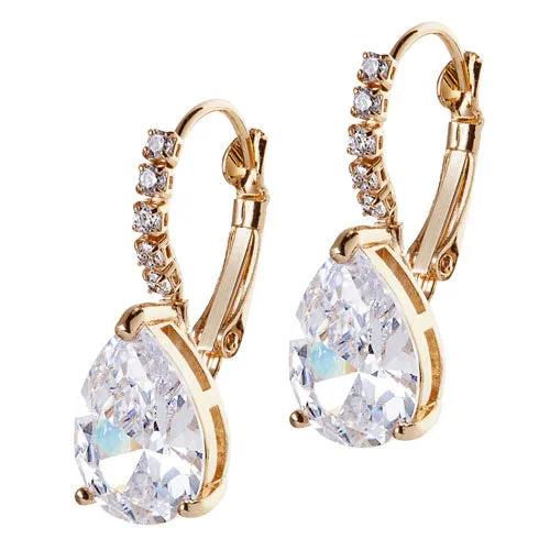 3 Pair CZ Earring Trio Set with Free Necklace - Pierced sold by Limoges Jewelry product image thumbnail 2