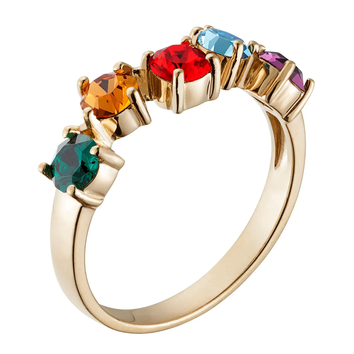 14K Gold over Sterling Family Birthstone Ring sold by Limoges Jewelry product image thumbnail 2