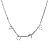 Silver Plated Dainty Name Choker sold by Limoges Jewelry