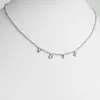 Silver Plated Dainty Name Choker sold by Limoges Jewelry