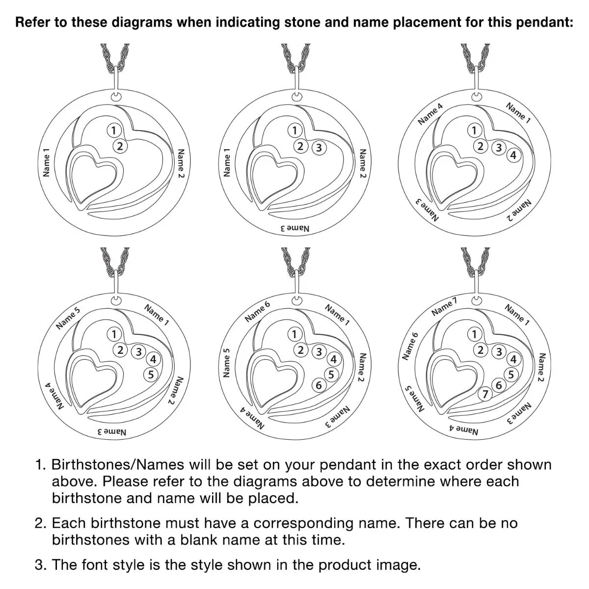 14K Gold over Sterling Engraved Family Name and Birthstone Necklace sold by Limoges Jewelry product image thumbnail 4