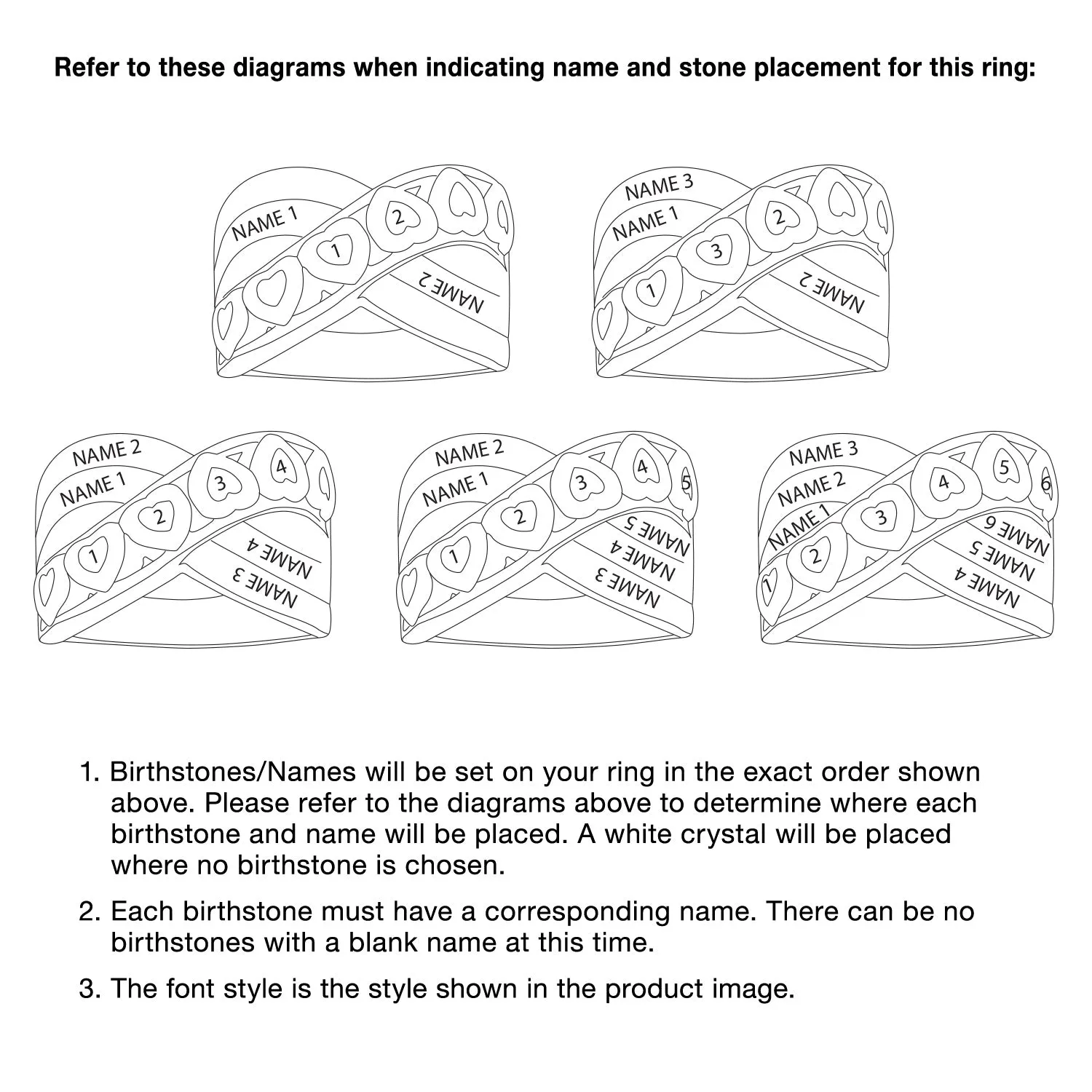 Gold Over Sterling Heart Birthstone and Name Ring sold by Limoges Jewelry product image thumbnail 4