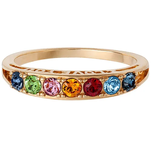 10K I Love You Family Birthstone Ring sold by Limoges Jewelry product image thumbnail 2