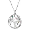 3D Flower Vase with Birthstone Rope Necklace sold by Limoges Jewelry