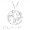 3D Flower Vase with Birthstone Rope Necklace sold by Limoges Jewelry