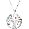 3D Flower Vase with Birthstone Rope Necklace sold by Limoges Jewelry
