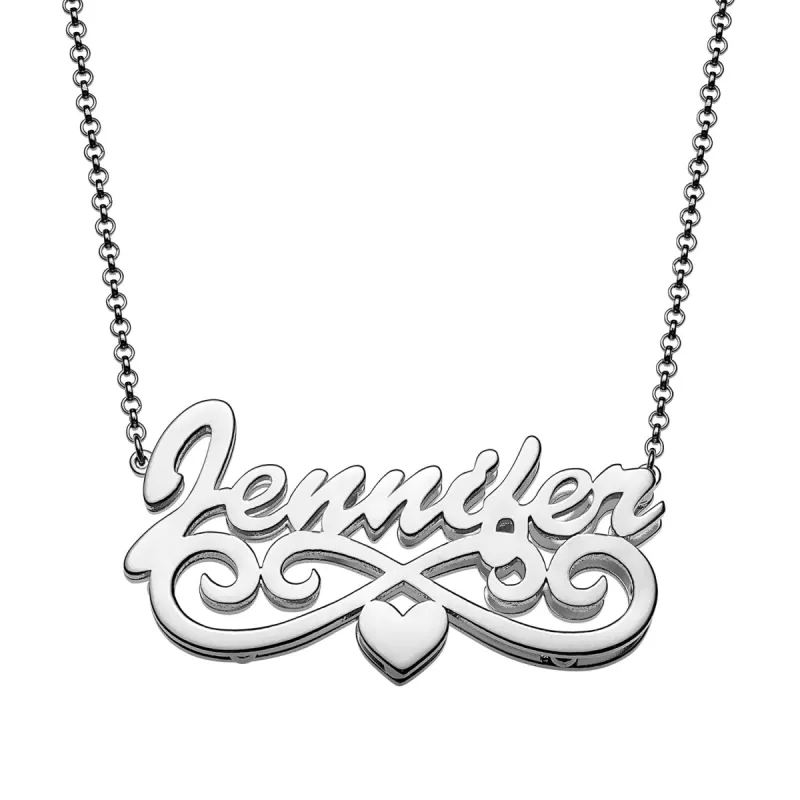 Personalized Double Nameplate Necklace sold by Limoges Jewelry