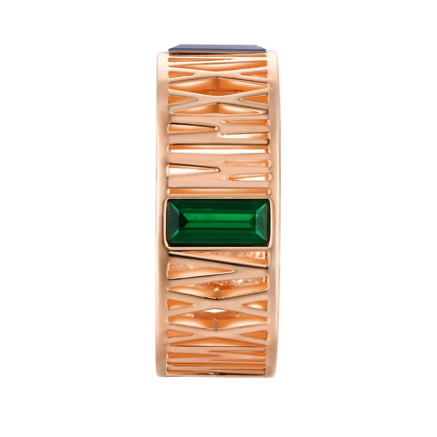 Men's Rose Gold Plated CELEBRIUM Roman Numeral 2025 Birthstone Class Ring sold by Limoges Jewelry product image thumbnail 3