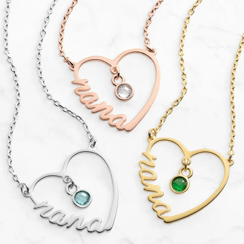 Nana Has My Heart Necklace sold by Limoges Jewelry