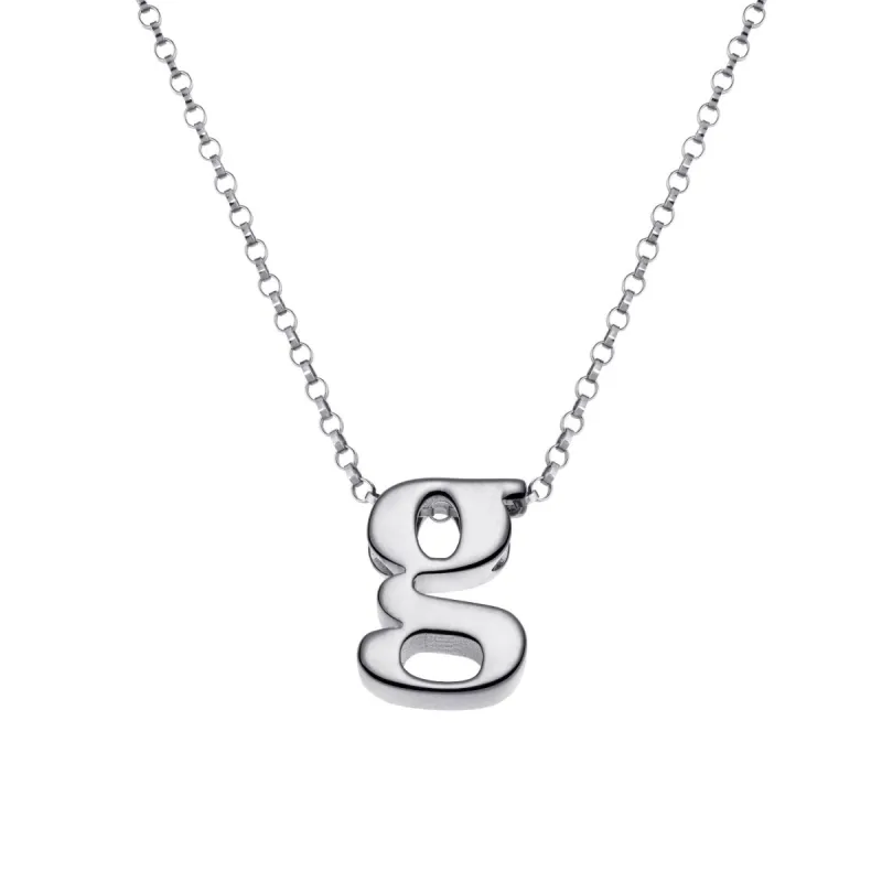 Initially Yours Sterling Silver Initial Pendant Necklace sold by Limoges Jewelry