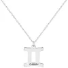 Engraved Name Zodiac Sign Necklace sold by Limoges Jewelry