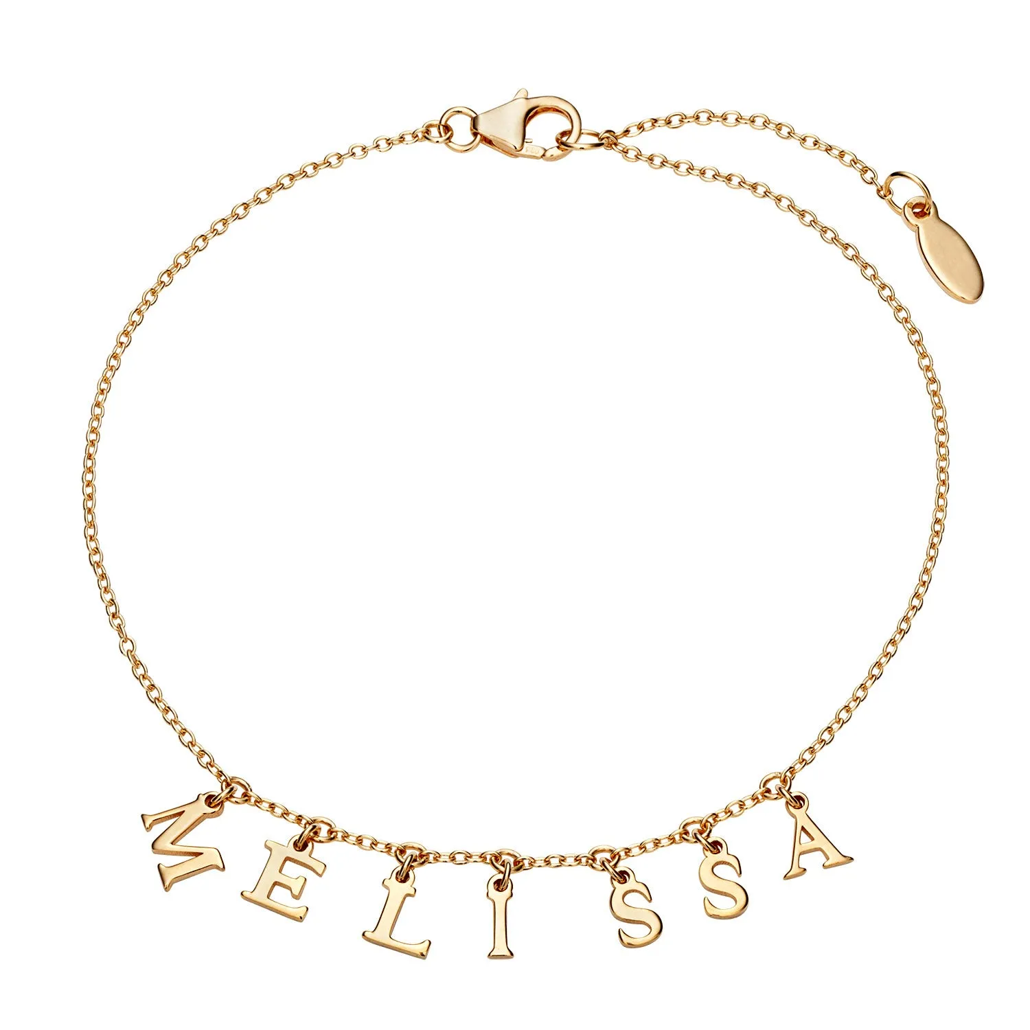 Dainty Letters Station Name Bracelet sold by Limoges Jewelry product image thumbnail 3