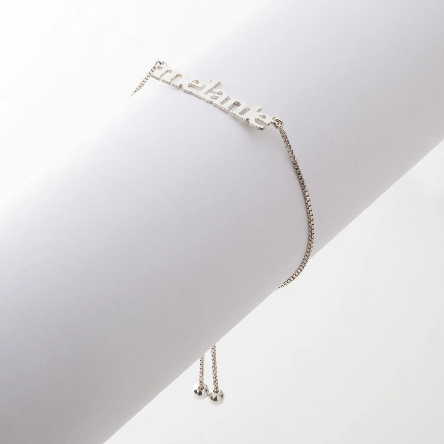 Lowercase Name Plaque Adjustable Bracelet sold by Limoges Jewelry product image thumbnail 2