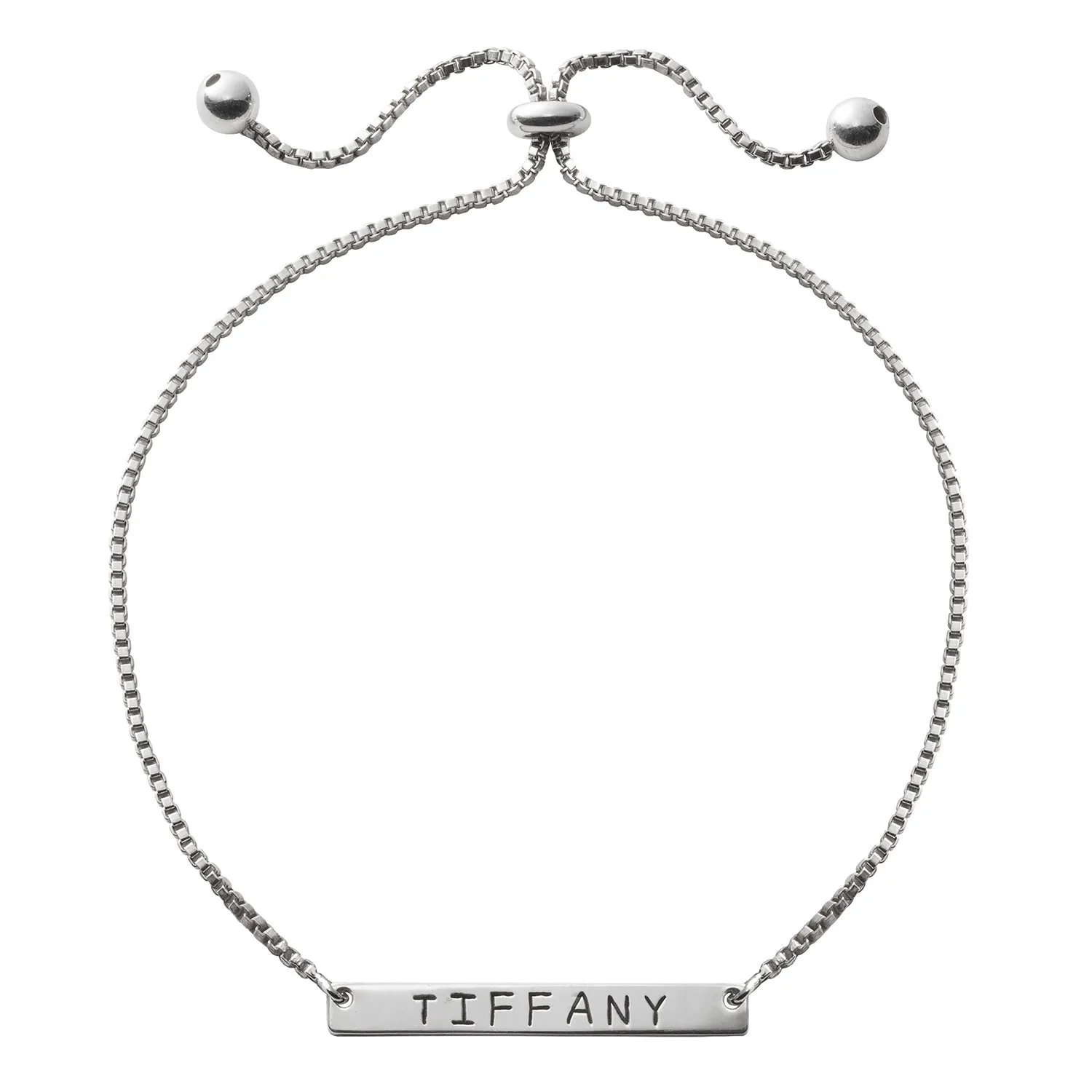 Name Bar Adjustable Bracelet sold by Limoges Jewelry