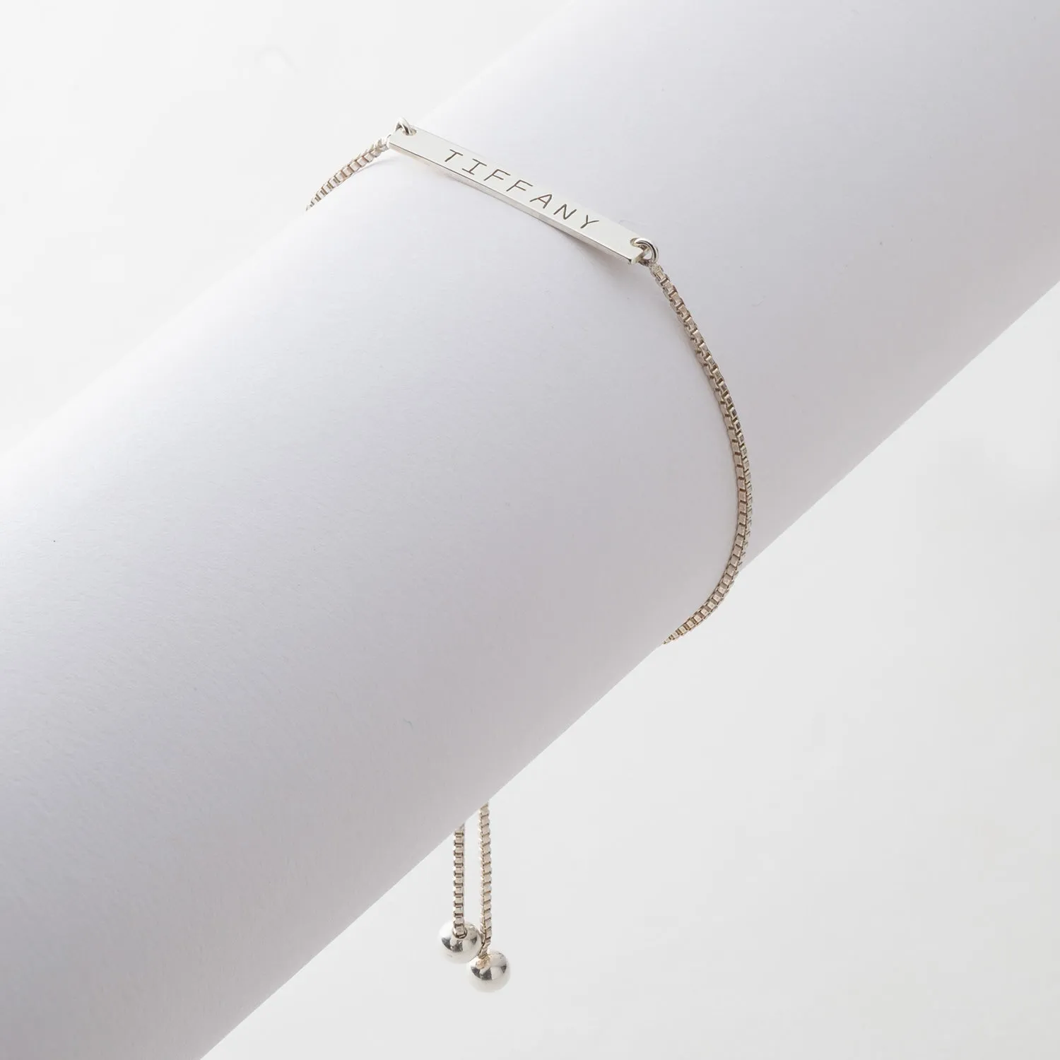 Name Bar Adjustable Bracelet sold by Limoges Jewelry product image thumbnail 2