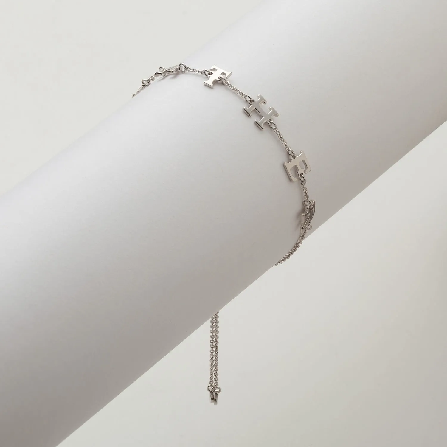 Delicate Uppercase Name Adjustable Bracelet sold by Limoges Jewelry product image thumbnail 3