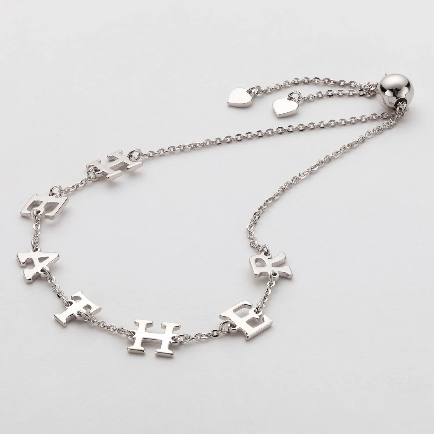 Delicate Uppercase Name Adjustable Bracelet sold by Limoges Jewelry product image thumbnail 2