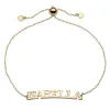Uppercase Name Plaque Adjustable Bracelet sold by Limoges Jewelry