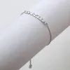Uppercase Name Plaque Adjustable Bracelet sold by Limoges Jewelry