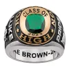 Men's Platinum and 14K Gold over Sterling Double Row Class Ring sold by Limoges Jewelry