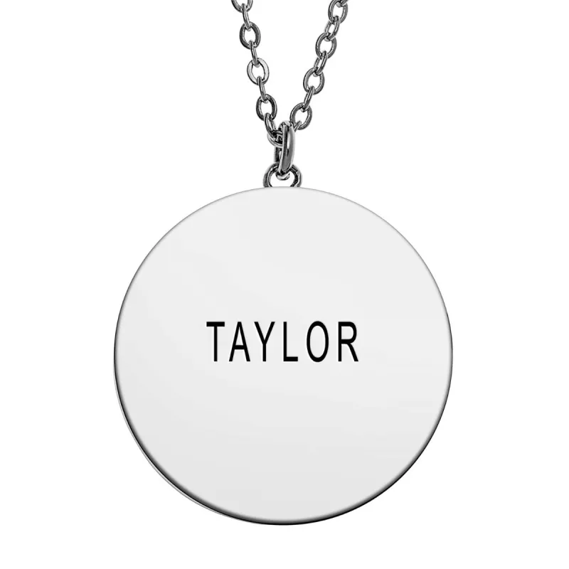 Silver Plated Zodiac Disc Pendant sold by Limoges Jewelry