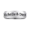 Stainless Steel Spinner Top-Engraved Band sold by Limoges Jewelry