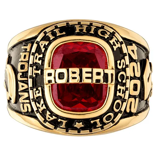 Men's Yellow CELEBRIUM Personalized-Top Traditional Class Ring sold by Limoges Jewelry product image thumbnail 2