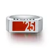 Men's Sterling Silver Contemporary Graduation Year Signet Class Ring sold by Limoges Jewelry