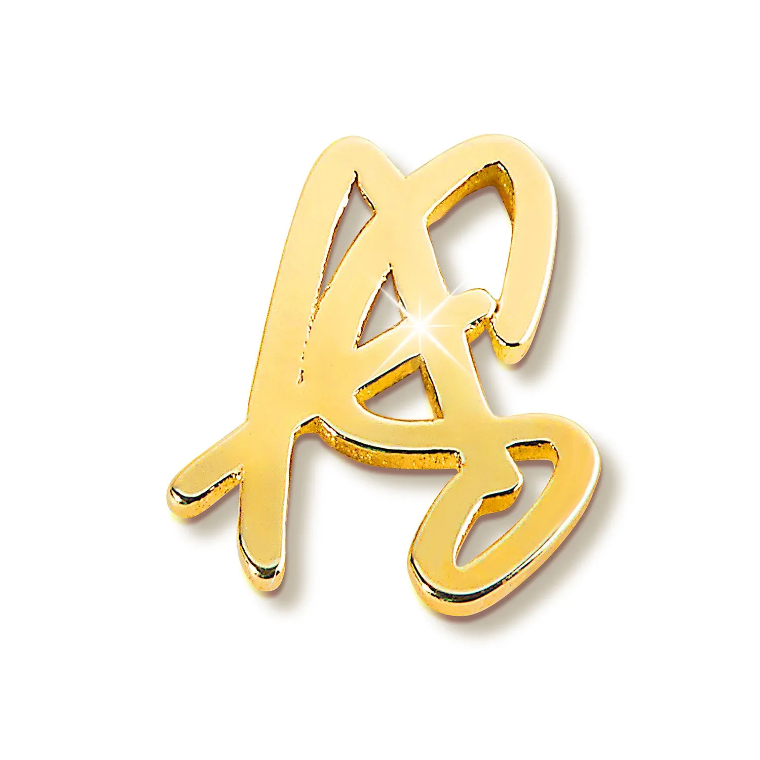 Sterling Silver Stacked Script Initials Earring sold by Limoges Jewelry product image thumbnail 2