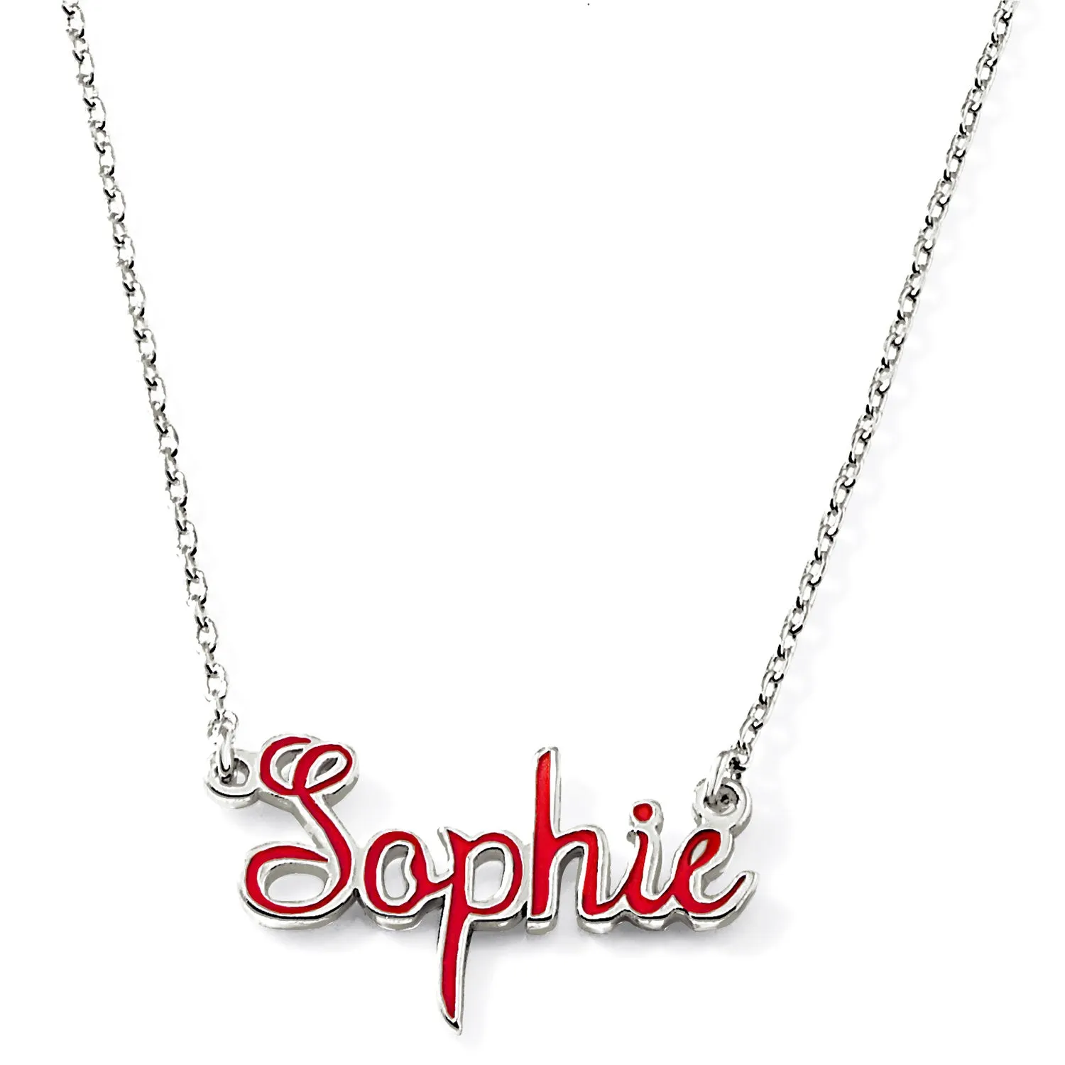 Fancy Script Enamel Name Necklace sold by Limoges Jewelry product image thumbnail 2