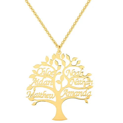 Name Family Tree Necklace sold by Limoges Jewelry product image thumbnail 4