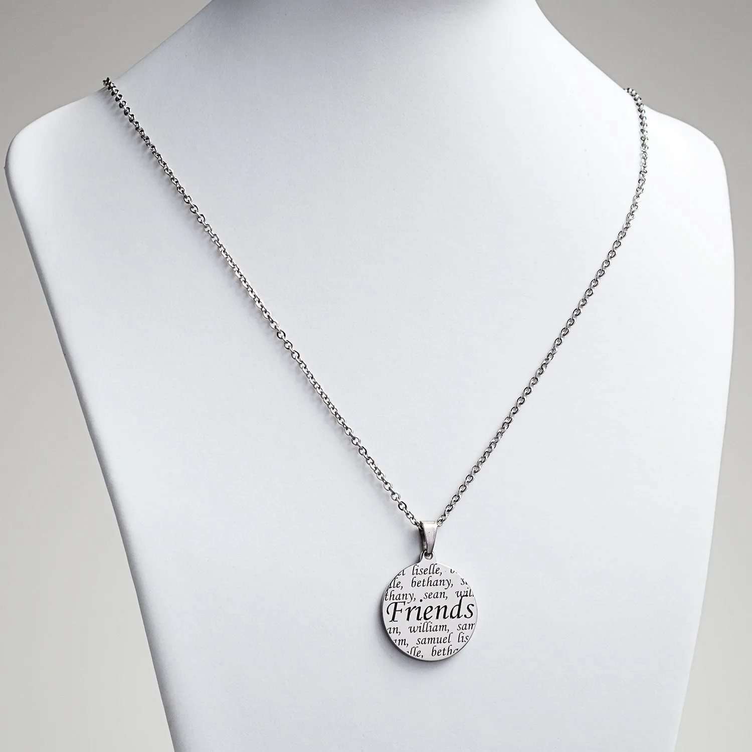 Personalized Everscribe Friends Engraved Name Necklace sold by Limoges Jewelry product image thumbnail 2