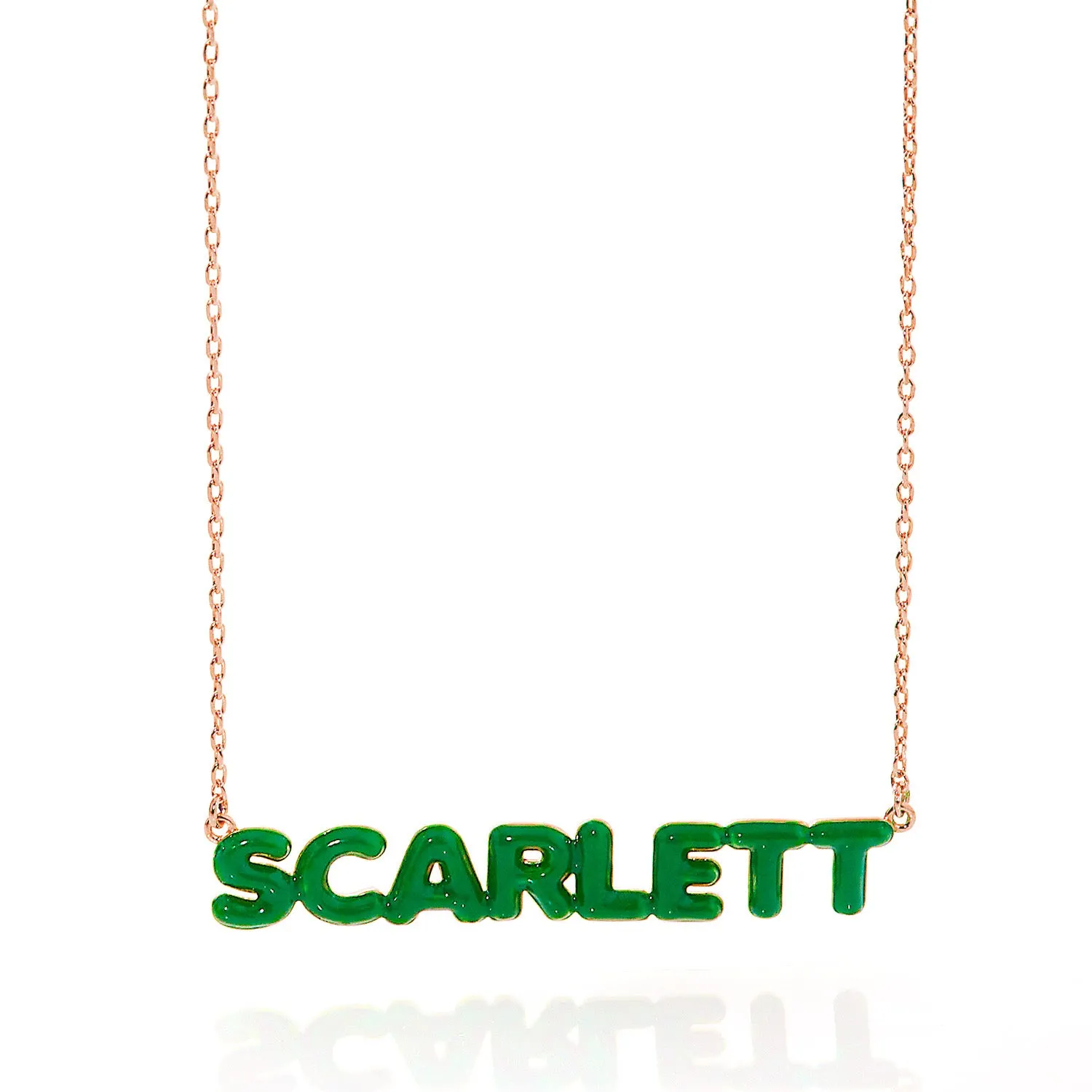 Enamel Balloon Letters Whimsical Name Necklace sold by Limoges Jewelry product image thumbnail 5